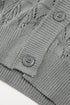 Crochet Knit V-Neck Button Front Long Sleeve Lightweight Cardigan Sweater